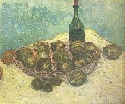 Vincent Van Gogh Still life:Bottle,Lemons and Oranges (nn04) oil painting picture wholesale